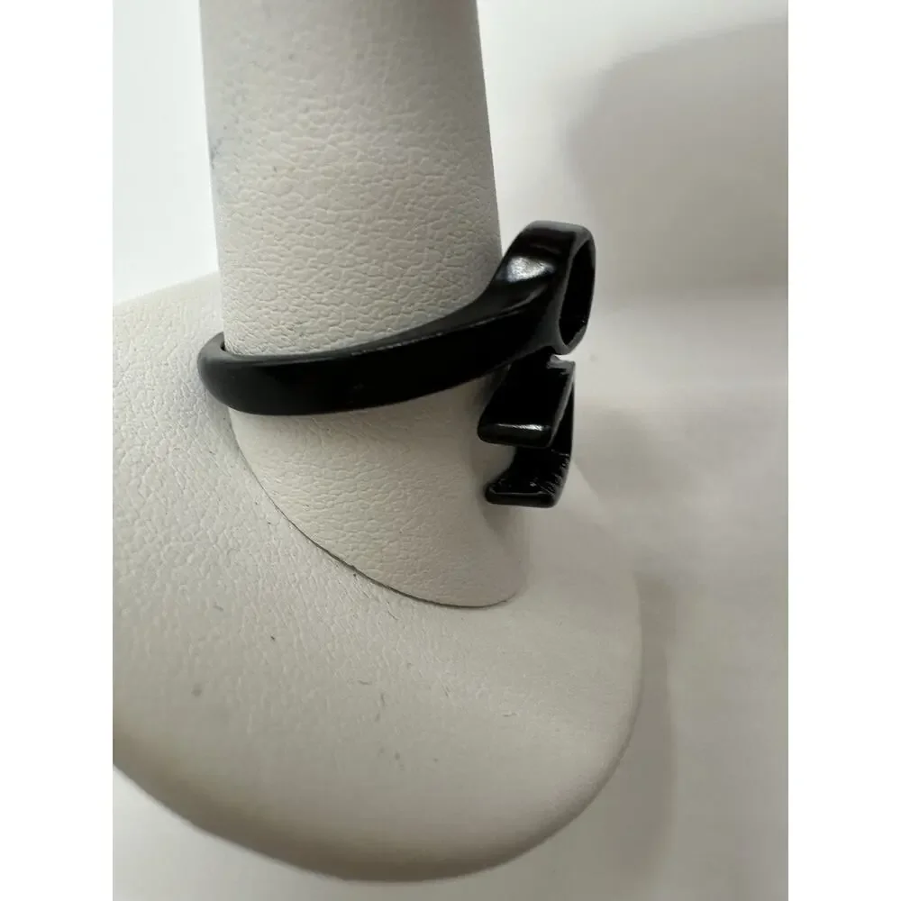 Black Metal Wrench Tool Ring Size 12